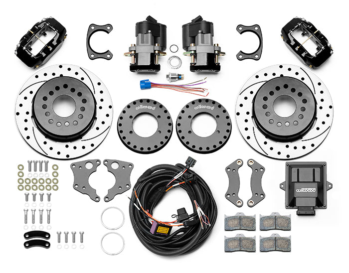 Wilwood 140-15843-D Dynalite Rear EPB Brake Kit – Big Ford Torino, 12.19-Inch