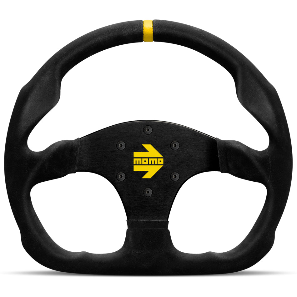 MOMO Automotive Accessories R1960/32S MOD 30 Steering Wheel with 320mm Diameter and Black Suede Grip