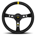 MOMO Automotive Accessories R1905/35S MOD 07 Steering Wheel with 350mm Diameter and Black Suede Grip