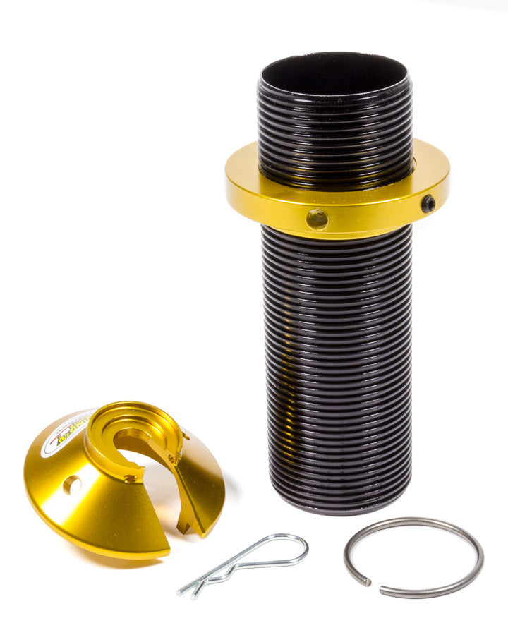 A-1 Products 2-12425 Coil-Over Kit with 2.5 Inch ID Spring, 2 Inch Shock, and 7 Inch Sleeve in Aluminum with Black and Gold Anodized Finish