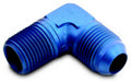 A-1 Products A1P82203 Adapter 90 Degree 3AN Male to 1/8 Inch NPT Male Aluminum Blue Anodized