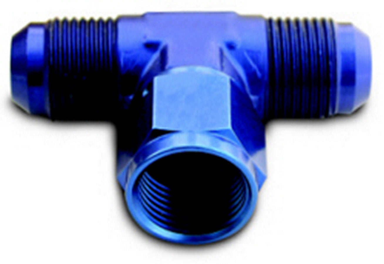 A-1 Products A1PCPL82403 #3 AN Fitting Tee with Female and Male Adapters in Blue Aluminum