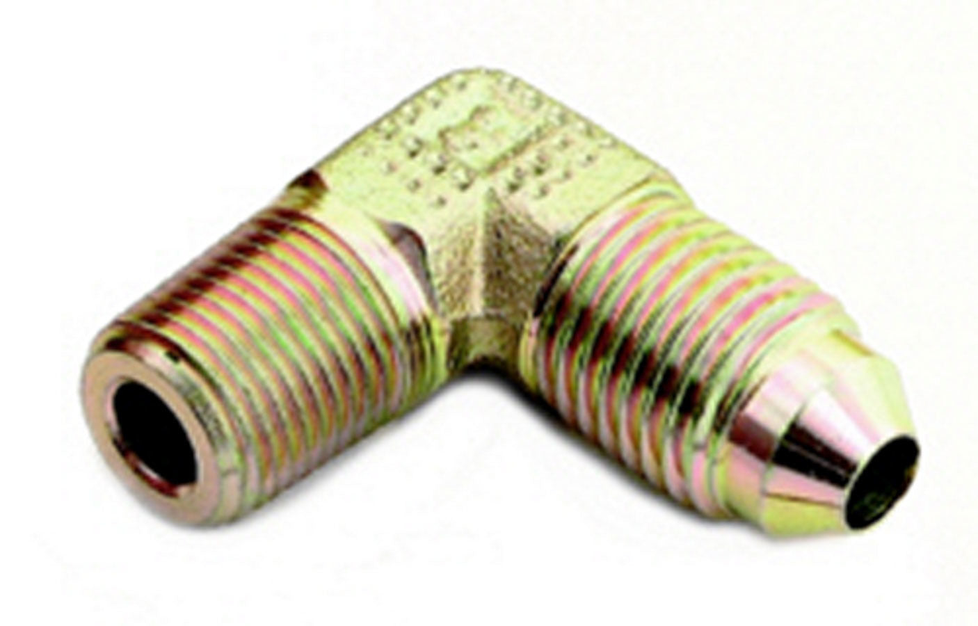 A-1 Products A1PST82203 90 Degree Male Elbow Fitting, 3 AN to 1/8 Inch NPT Steel, Cadmium Coated