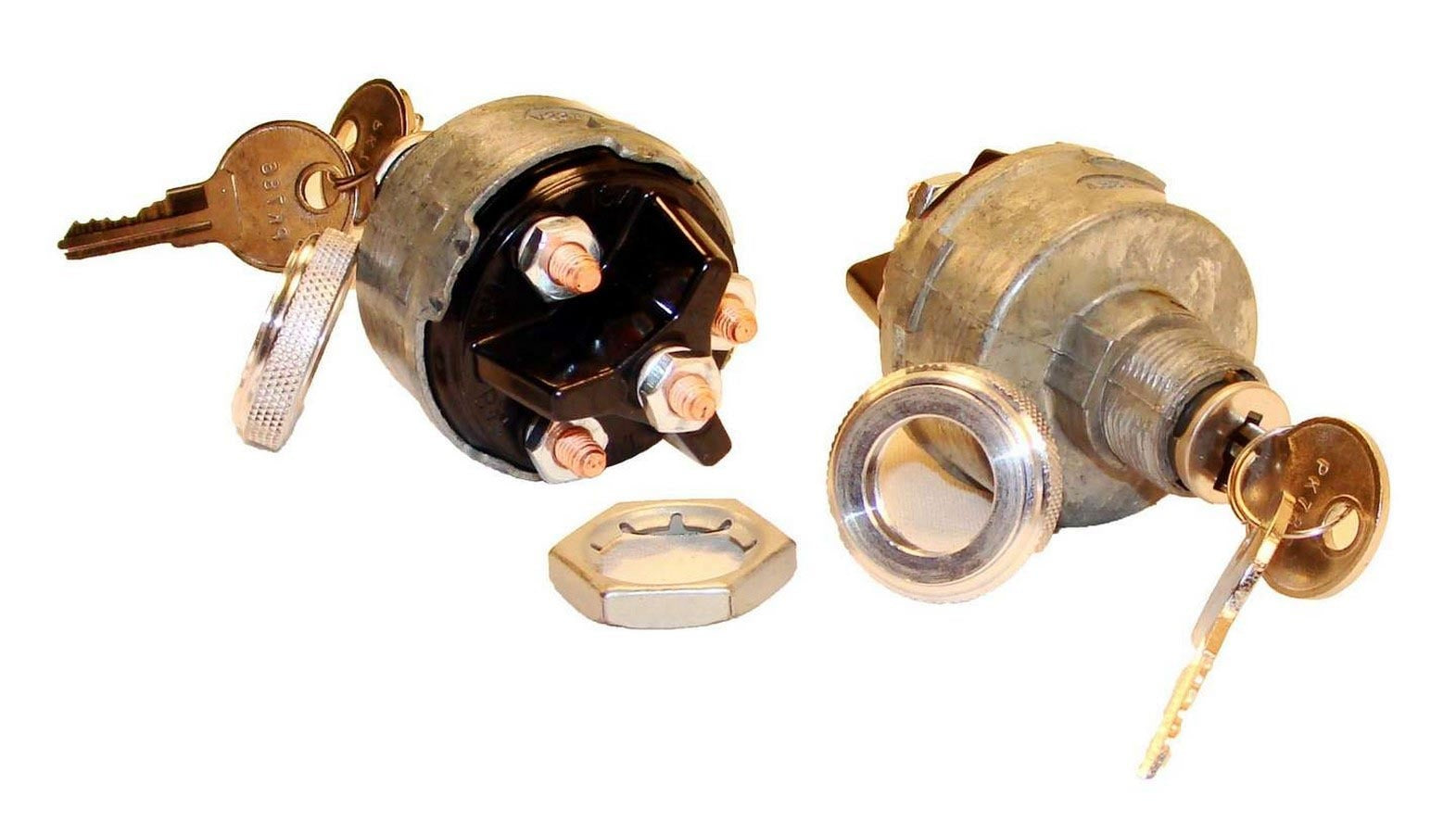 American Autowire 500006 4-Position Ignition Switch with Aluminum Knob and Round Keys