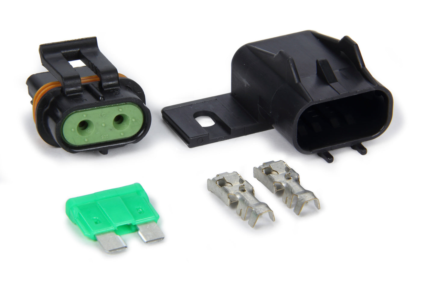 American Autowire 500094 Inline Waterproof Fuseholder with ATC/ATO Fuses, Black Plastic