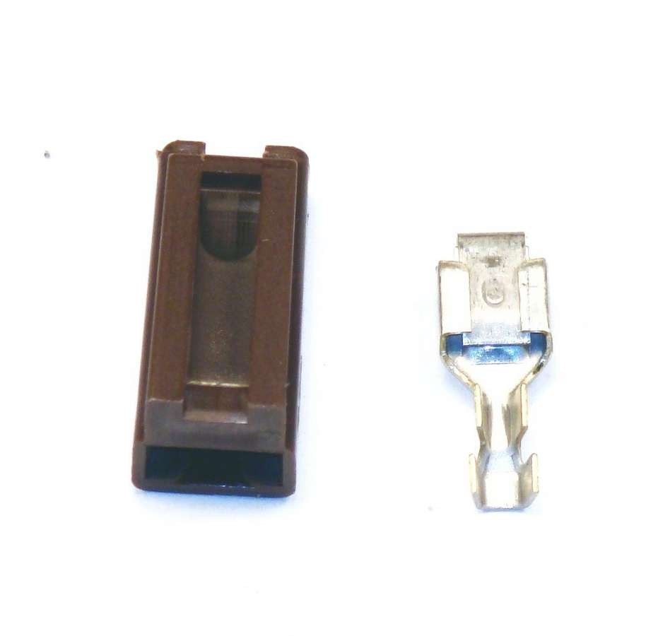 American Autowire 500205 GM HEI Distributor Tachometer Female Wire Terminal, Insulated, Brown, Plastic