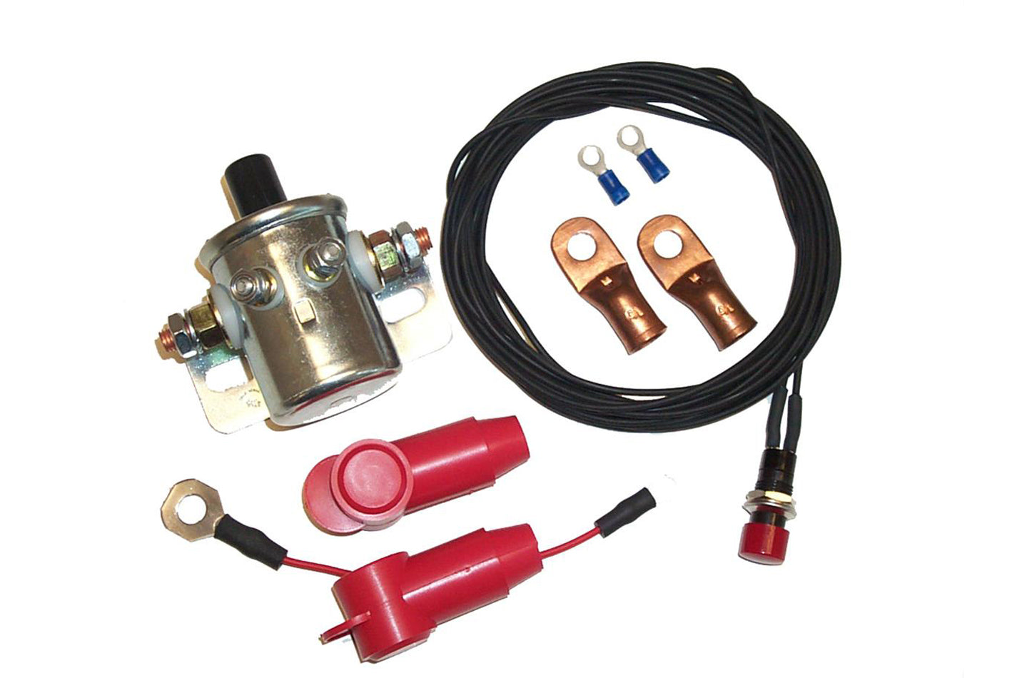 American Autowire Remote Master Disconnect Push Button Kit with 110 Amp Capacity for 12V Systems