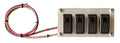 American Autowire 510919 Rocker Switch Panel with Four Switches and Red Indicator Lights, Dash Mount, 5.75 x 3 Inches