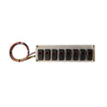 American Autowire AAW510923 Dash Mount Rocker Switch Panel with Seven Switches and Red Indicator Lights