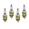 Accel 0437S-4 Spark Plug Set of 4 Shorty 14 mm Thread, 0.375 Inch Reach, Gasket Seat with Resistor