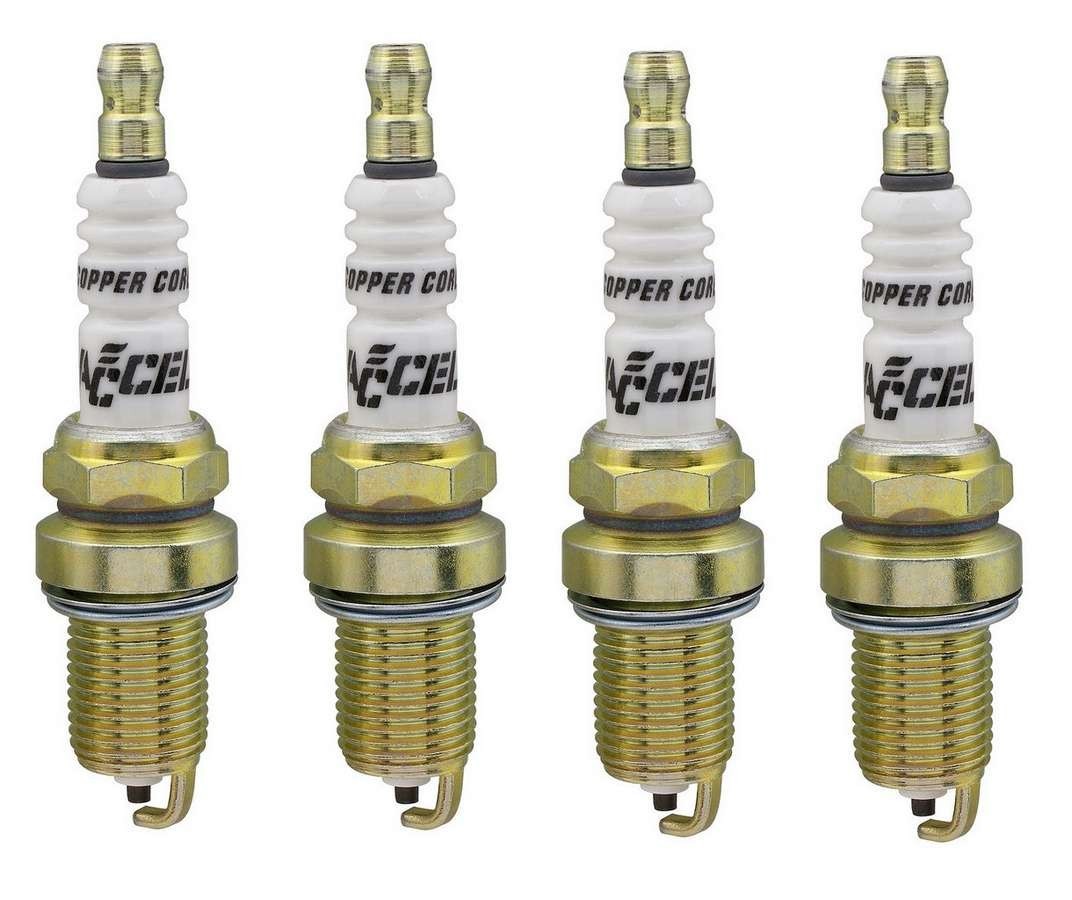 Accel Spark Plug Set 0786-4 with 14 mm Thread and 0.750 Inch Reach