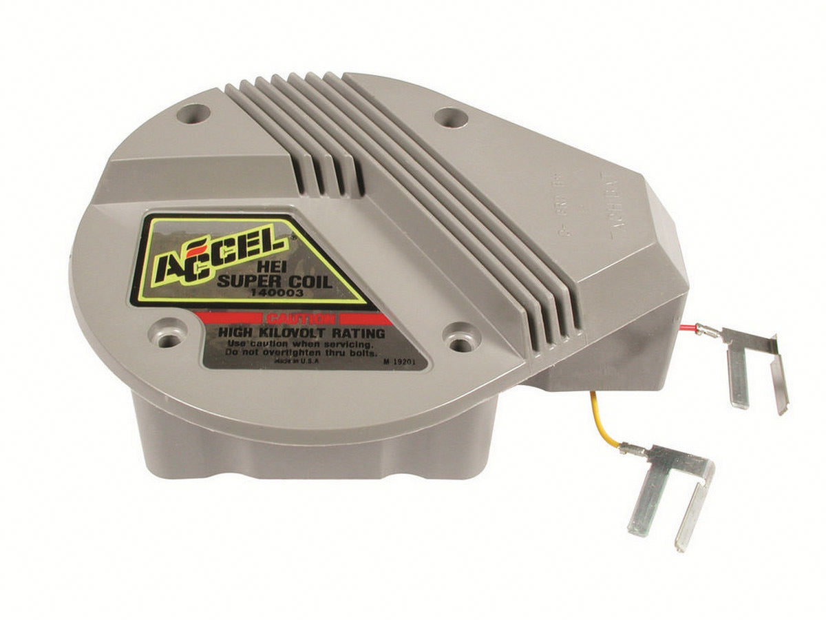 Accel Hei Super Coil Ignition Coil with E-Core 0.5 Ohm 45,000V Gray
