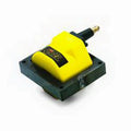 Accel 140011 Remote Super Coil Ignition Coil, E-Core, 0.300 Ohm, Male HEI, 48,000 Volts, Yellow and Black Finish