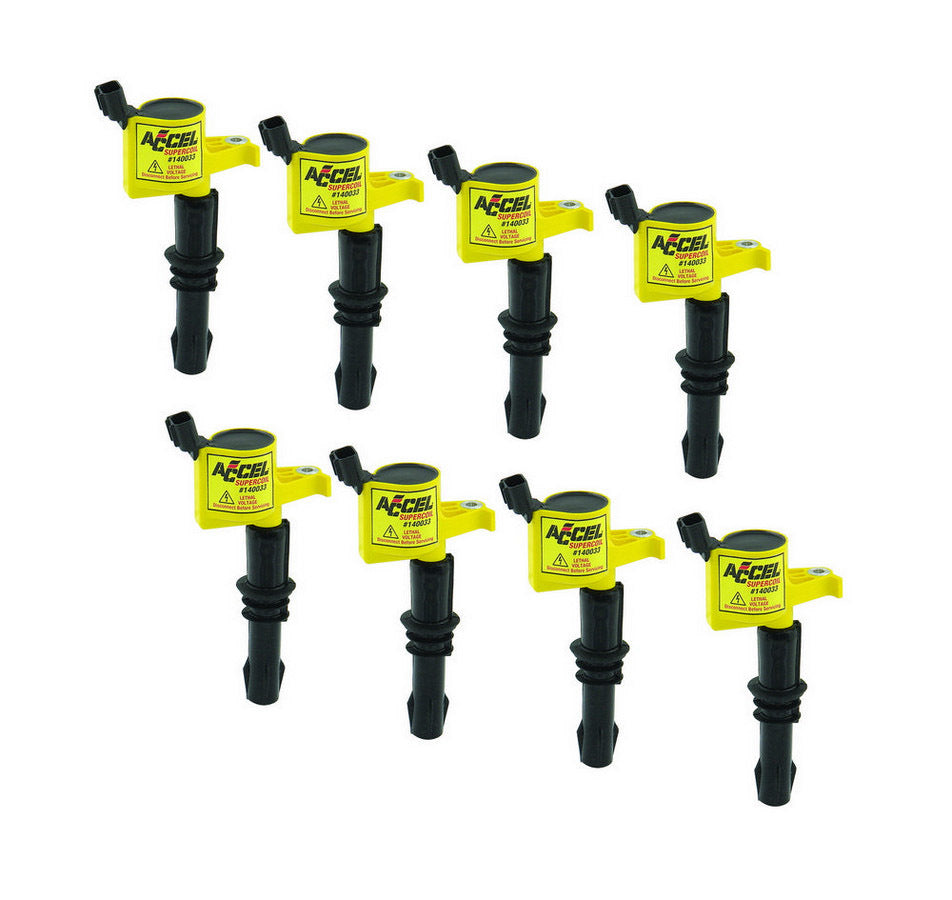 ACCEL 140033-8 Supercoil Ignition Coil Pack for Ford 4.6L and 5.4L 3-Valve Engines, Set of 8