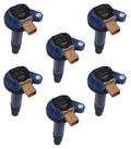 ACCEL 140646B-6 Super Coil Ignition Coil Pack for Ford 3.5L V6 EcoBoost, Set of 6, Blue