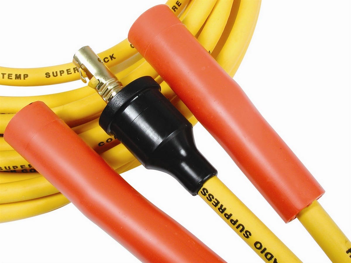 ACCEL 4038 Super Stock Spiral Core 8mm Spark Plug Wire Set with Straight Plug Boots