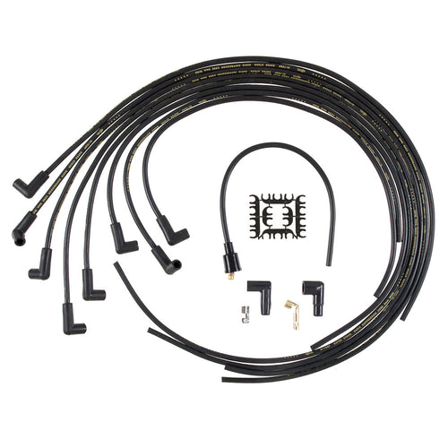 Accel 4041K Super Stock Spiral Core 8mm Spark Plug Wire Set with 90 Degree Plug Boots for V8 Engines