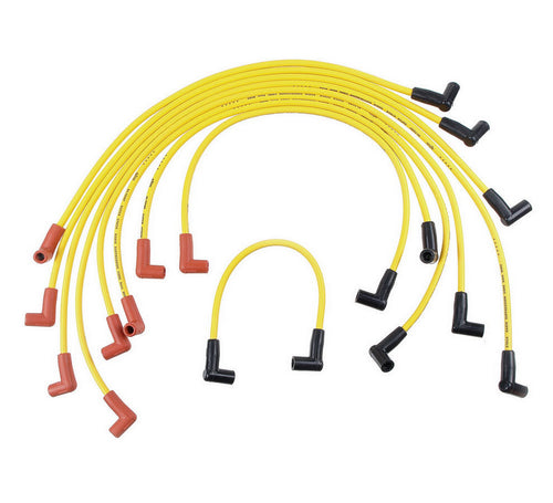 Accel 4048 Super Stock Spiral Core 8mm Yellow Spark Plug Wire Set for Chevy V8