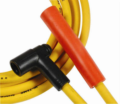 ACCEL 4071 Spark Plug Wire Set for Big Block Chevy, Super Stock Spiral Core, 8 mm Yellow with Factory Style Boots
