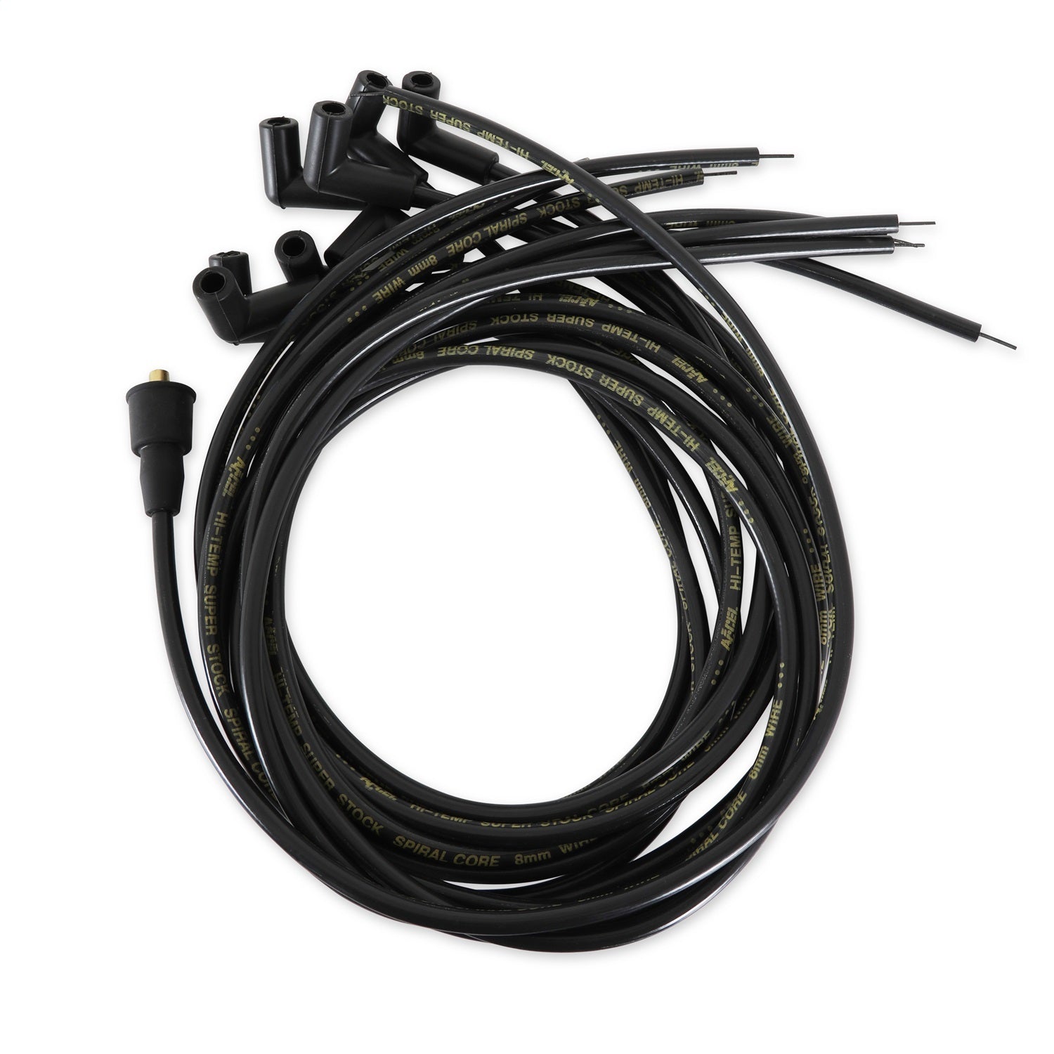 Accel 5041K S/S Custom Spark Plug Wire Set with 8 mm Spiral Core and 90 Degree Boots for V8 Engines