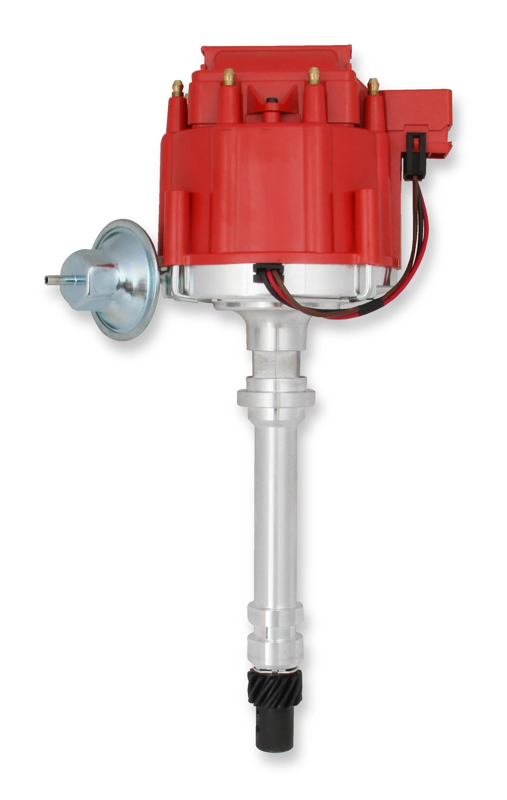Accel GM HEI Replacement Distributor with Coil, Magnetic Pickup, Vacuum Advance, Red Finish, for Chevrolet V8 Engines