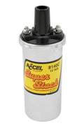 Accel 8140C Super Stock Chrome Ignition Coil, Oil Filled, 42,000 Volts, Female Socket