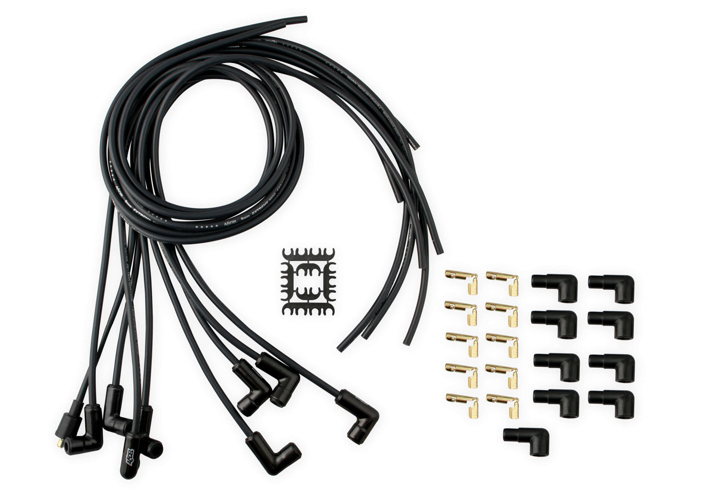 Accel 9001CK 8mm Spark Plug Wire Set with 90-Degree Ceramic Boots for V8 Engines