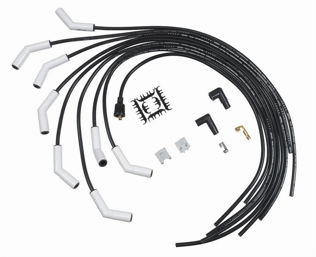 Accel 9002C Extreme 9000 Ceramic Spark Plug Wire Set with Spiral Core and 8mm Diameter