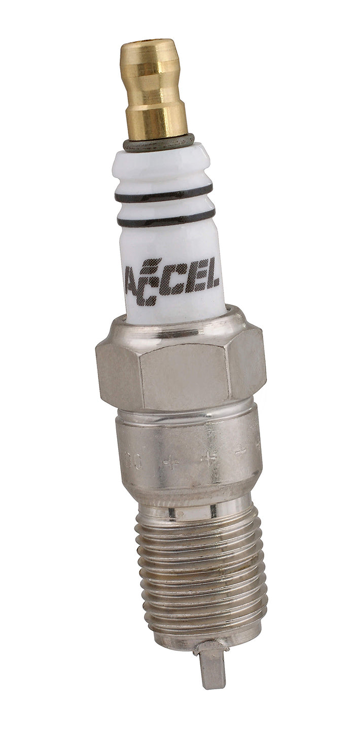 ACCEL P526S Double Platinum Shorty Spark Plug with 14 mm Thread and Tapered Seat