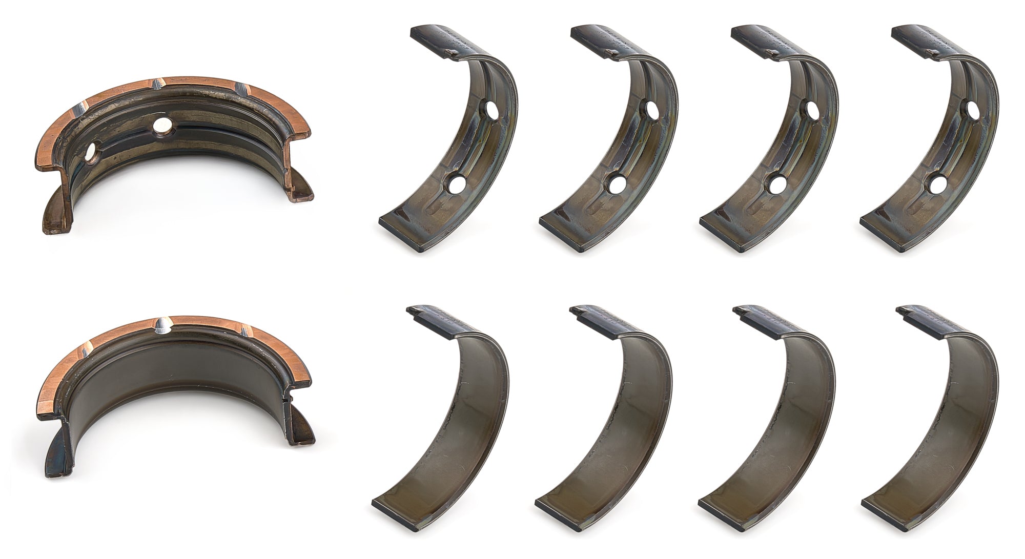 ACL Bearings Main Bearing Set for GM LS Series with 120-Degree Groove and Extra Oil Clearance, Standard Fitment