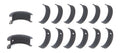 ACL Bearings 7M2394HXC-STD Main Bearing Set for Nissan 6-Cylinder RB25/RB30 - Coated with Extra Oil Clearance