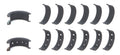 ACL Bearings 7M2428HC-.25 Main Bearing Set for Nissan 6-Cylinder RB26DETT with Coated Race and 0.25 mm Undersize