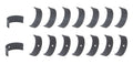 ACL Bearings 8B743HDC-001 Race Series Connecting Rod Bearing Set for Big Block Chevy 396-454, 0.001 Inch Undersize, Doweled and Coated