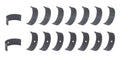 ACL Bearings 8B743HDC-STD Connecting Rod Bearing Set for Big Block Chevy 396-454, Standard Doweled Coated Race Series