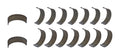 ACL Bearings 8B745HN-STD Connecting Rod Bearing Set for Small Block Chevy, 2.000 Inch Pin, Narrowed Design