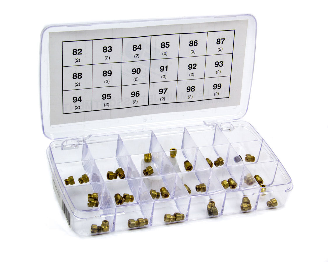 Advanced Engine Design AED6010 Holley Carburetor Jet Assortment (82-99), Brass, Plastic Case