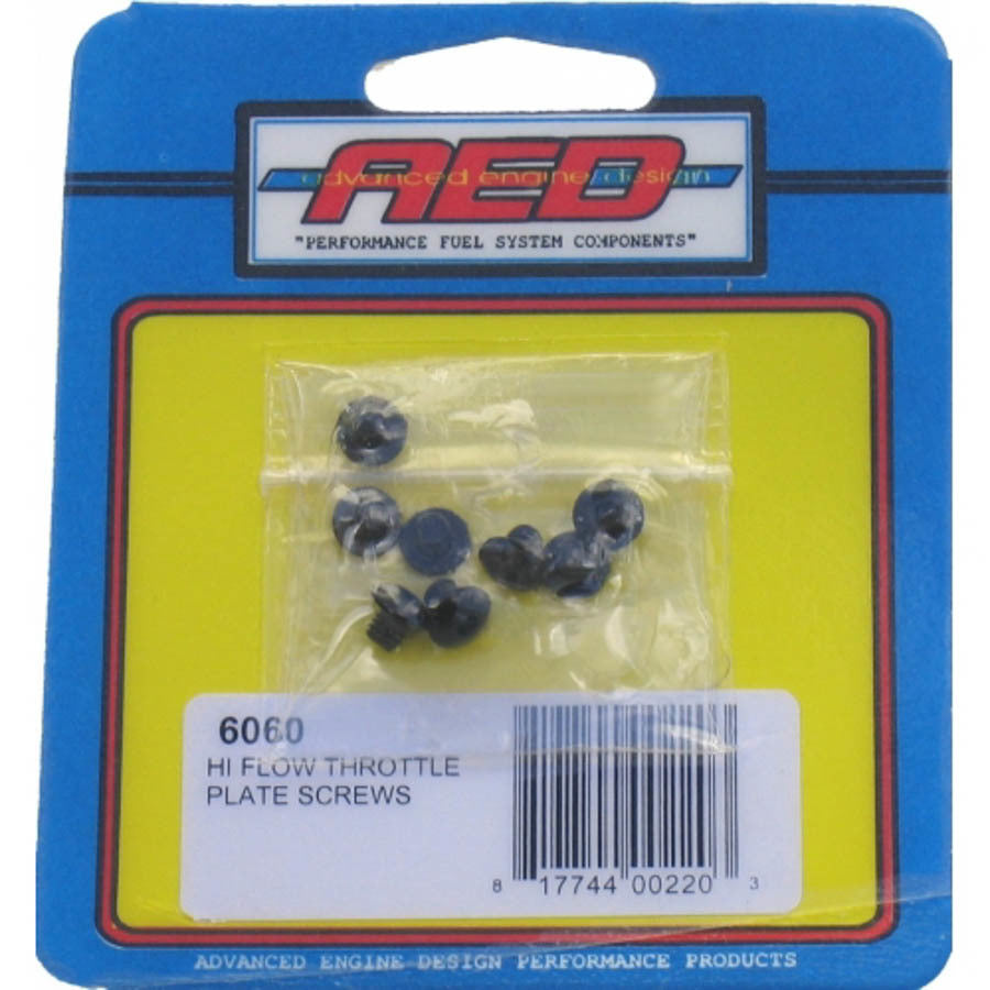 Advanced Engine Design AED6060 Hi-Flow Throttle Plate Screws Set of 8 for Holley Carburetors