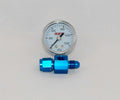 Advanced Engine Design NOS Bottle Gauge and Fitting Kit 0-1500 PSI Mechanical Analog 1-1/2 Inch White Face