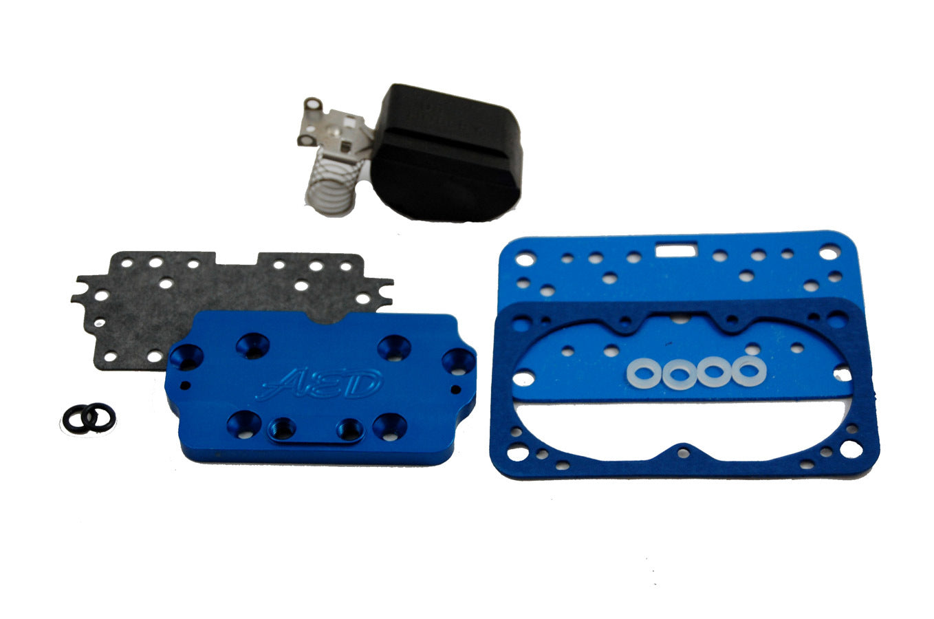 Advanced Engine Design AED6320 Adjustable Secondary Jet Plate for Holley 4160 Carburator, Aluminum, Blue Anodized