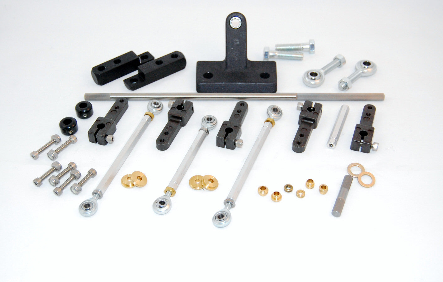 Advanced Engine Design Pro Tunnel Ram Linkage Kit for Small Block Chevy 12-Inch Rod with Hardware