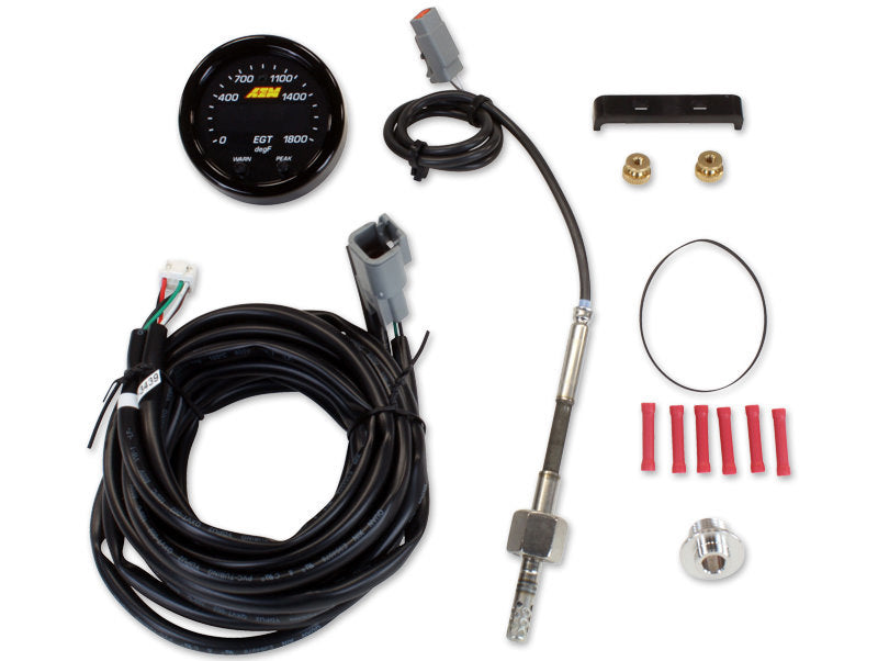 AEM Electronics 30-0305 X-Series EGT Gauge 0-1800°F Digital Electric 2-1/16 Inch Black Face