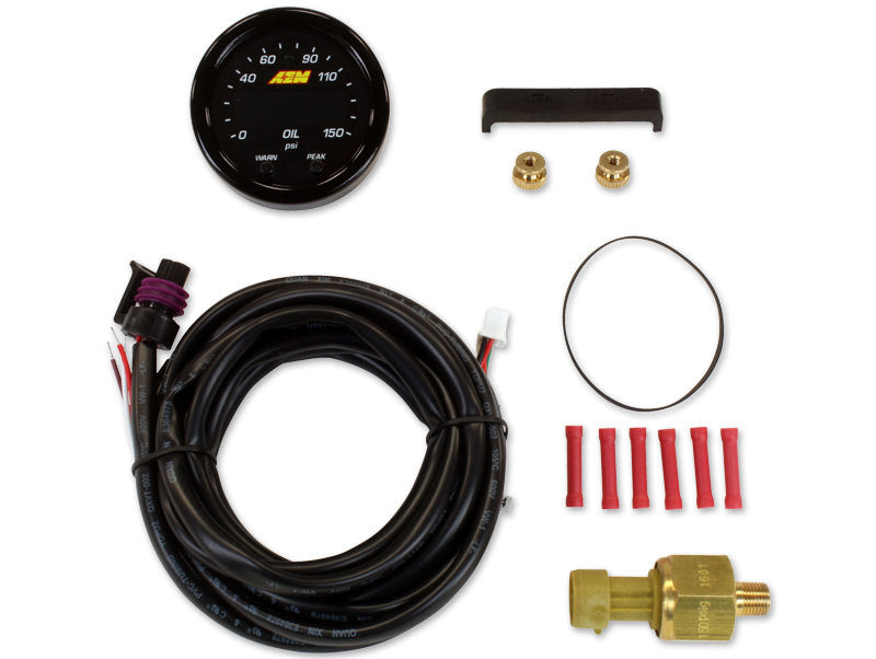 AEM Electronics 30-0307 X-Series Digital Oil Pressure Gauge 0-150 psi