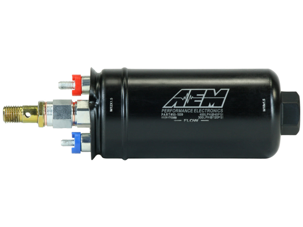 AEM Electronics Fuel Pump 50-1009 High Flow Electric Inline 400 LPH at 40 PSI for Gas and E85 Vehicles