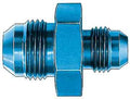 AEROQUIP FBM2160 Aluminum Adapter, 8 AN Male to 6 AN Male, Blue Anodized
