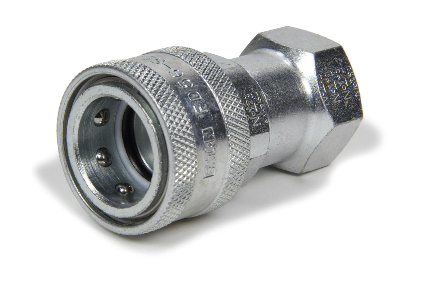 AEROQUIP FBM3113 Quick Disconnect Radiator Refill Coupling, Female Half, 1/2 in NPT, Steel, Zinc Plated