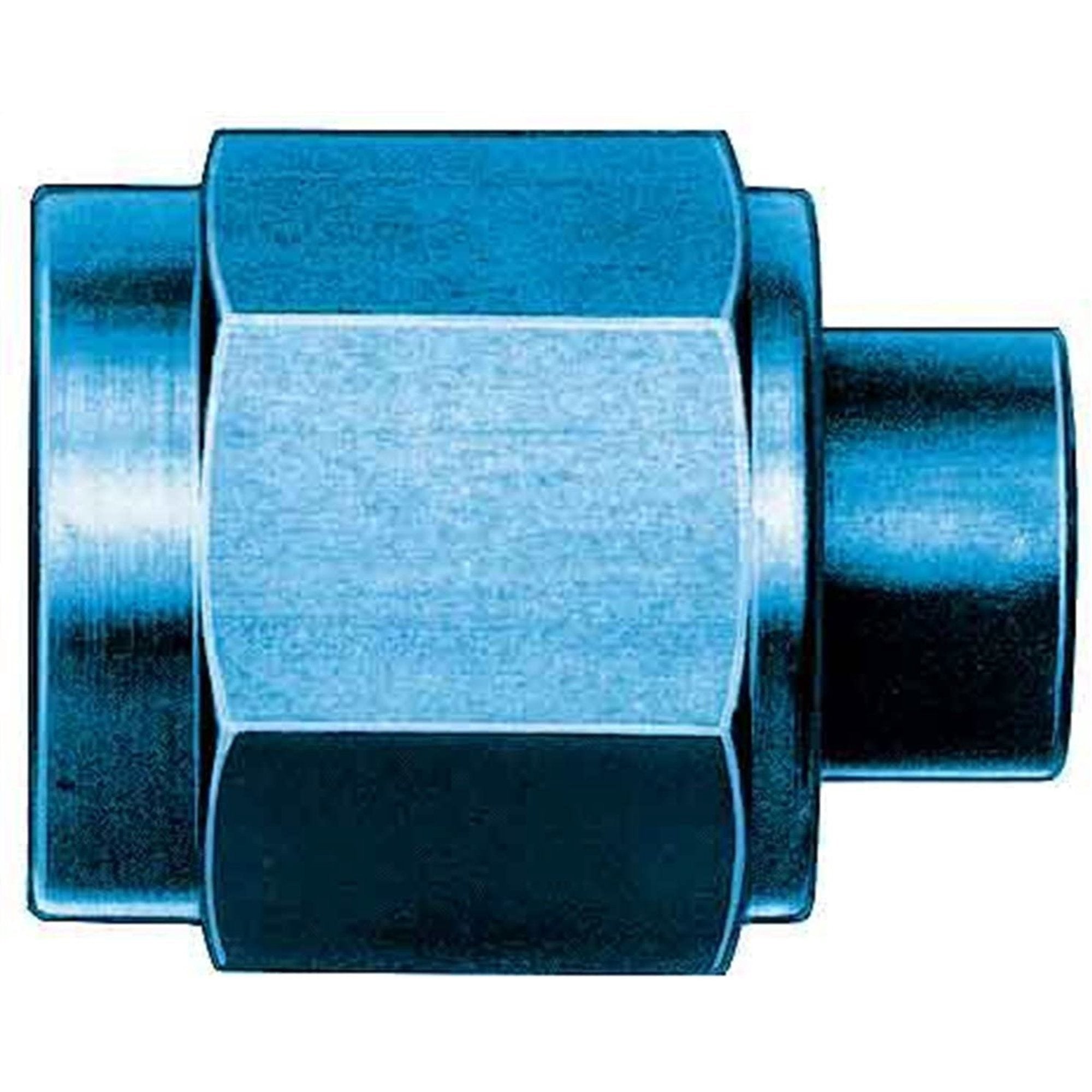 AEROQUIP FBM3740 Aluminum #6 AN Cap with Blue Anodized Finish