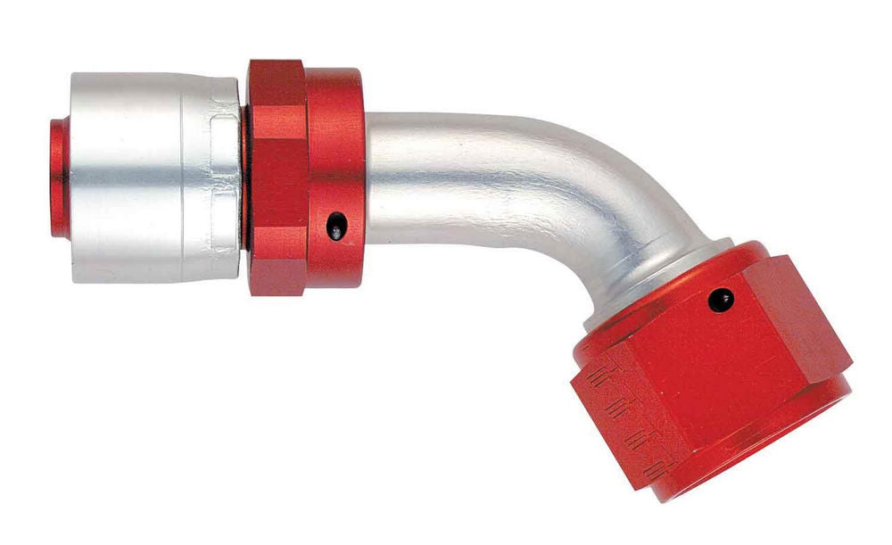 AEROQUIP FBM4272 Startlite 30 Degree Hose End Fitting for 6 AN Hose, Aluminum, Red and Silver