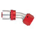 Aeroquip FBM4274 Startlite 30 Degree Hose End Fitting for 10 AN Hose, Aluminum, Red and Silver