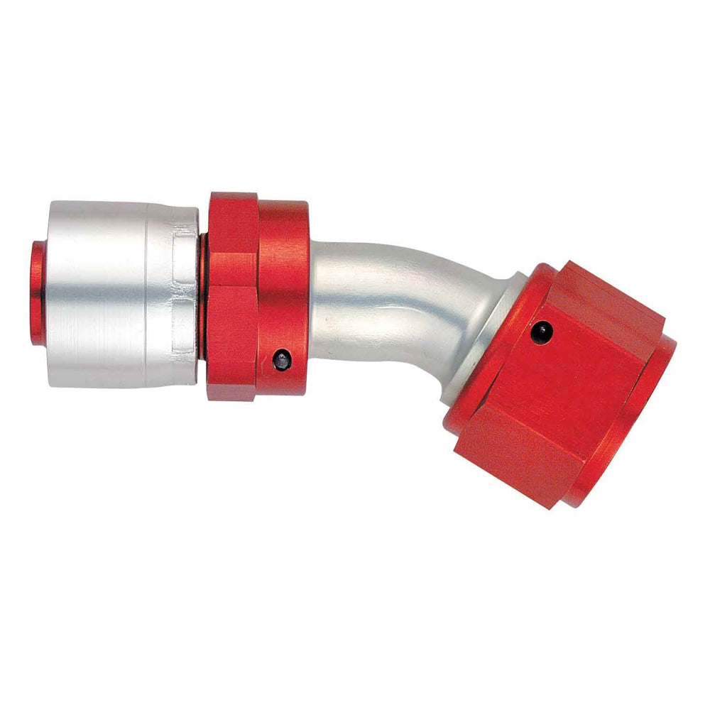 Aeroquip FBM4274 Startlite 30 Degree Hose End Fitting for 10 AN Hose, Aluminum, Red and Silver