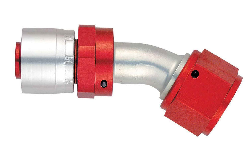 Aeroquip FBM4275 Startlite 30 Degree Hose End Fitting for 12 AN Hose, Aluminum, Red and Silver